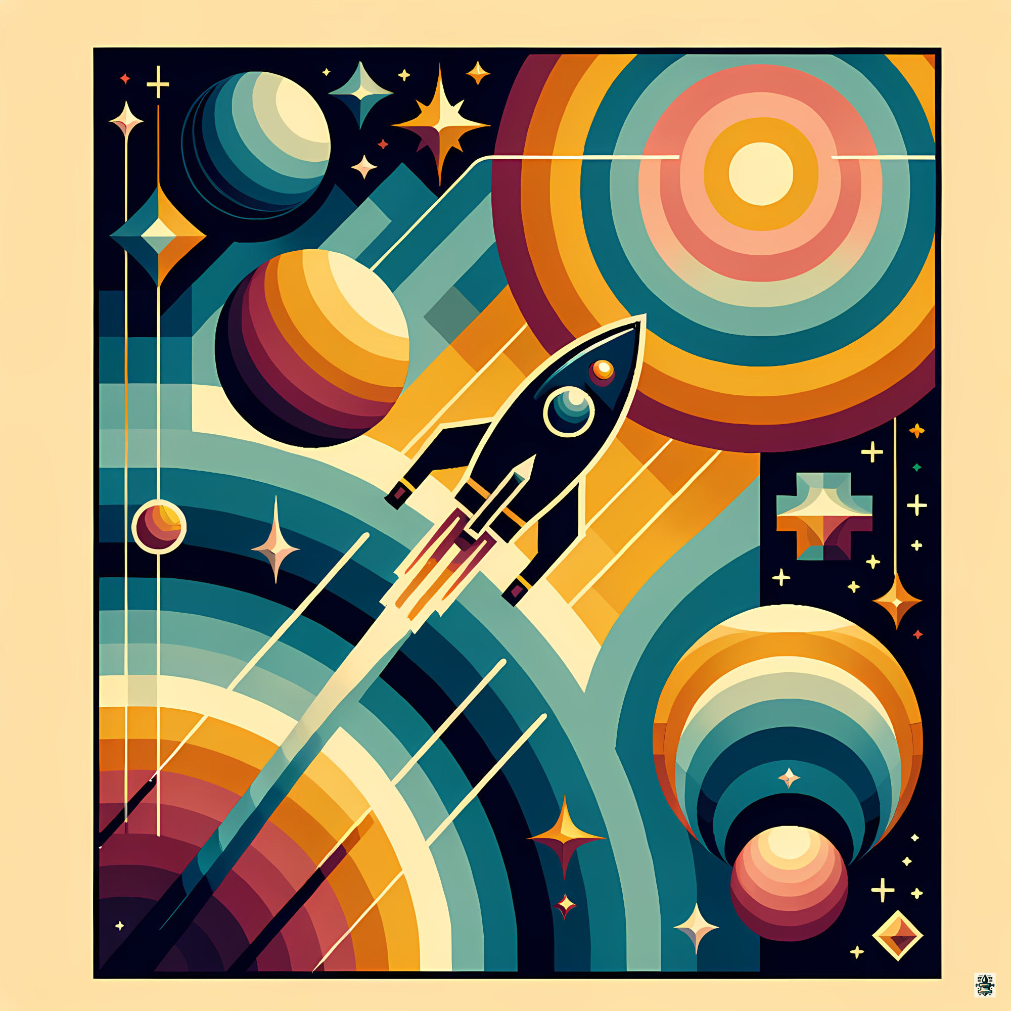 Rocket Launch Through Geometric Gradient Space