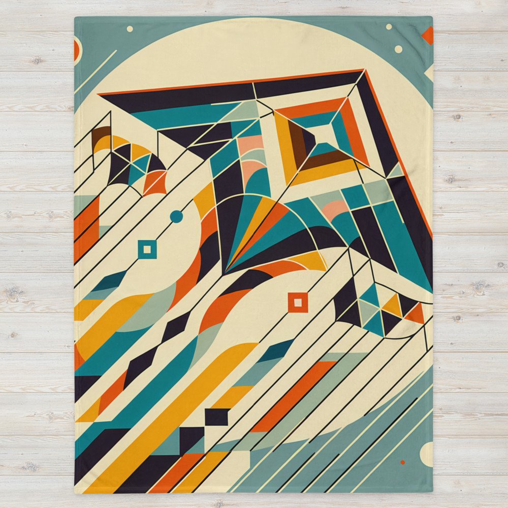 Retro Geometric Kite with Bold Colours