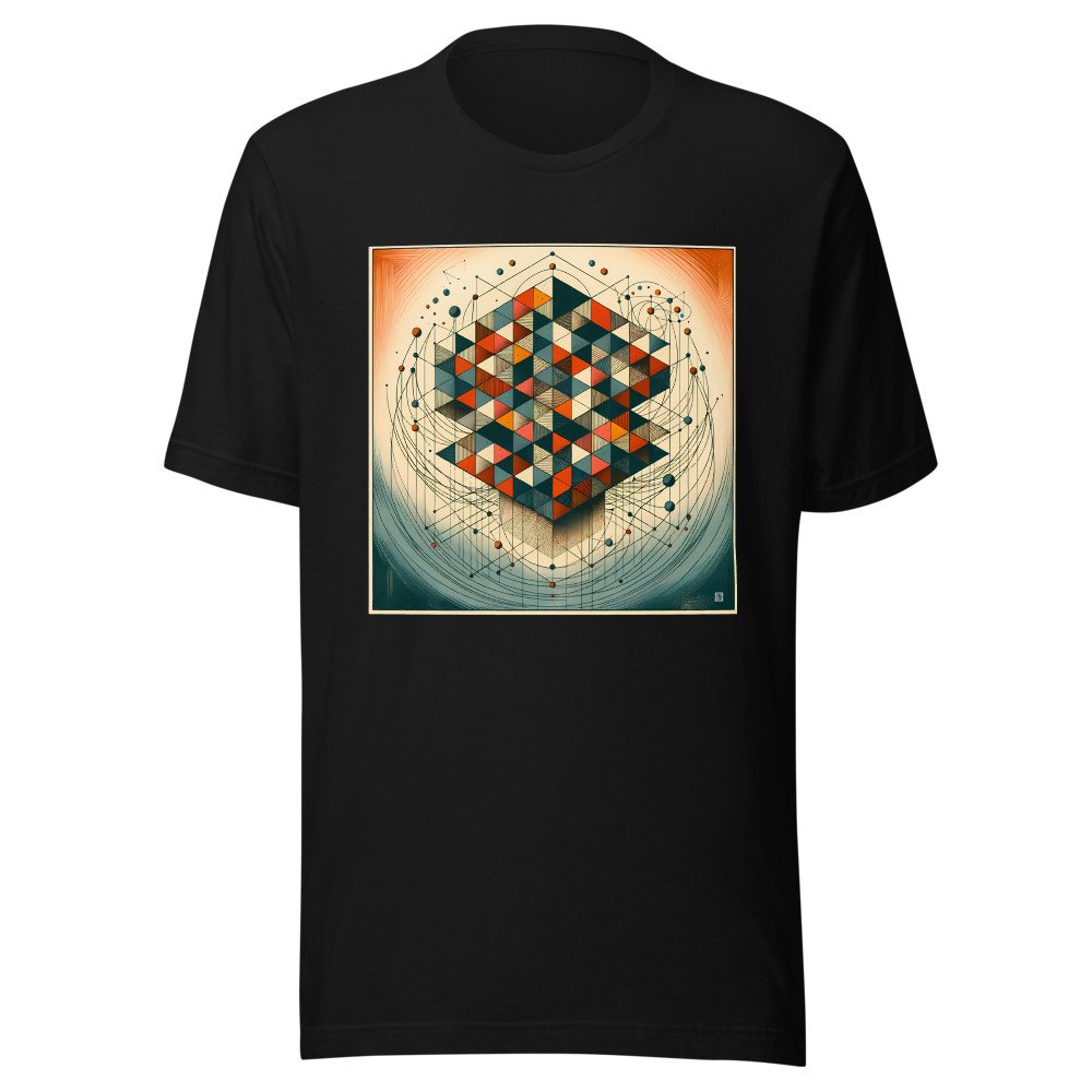 Geometric Abstract Art in Earthy Tones