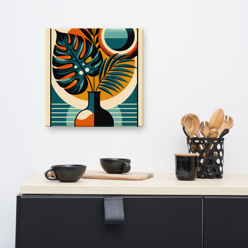 Geometric Tropical Leaves in Vase