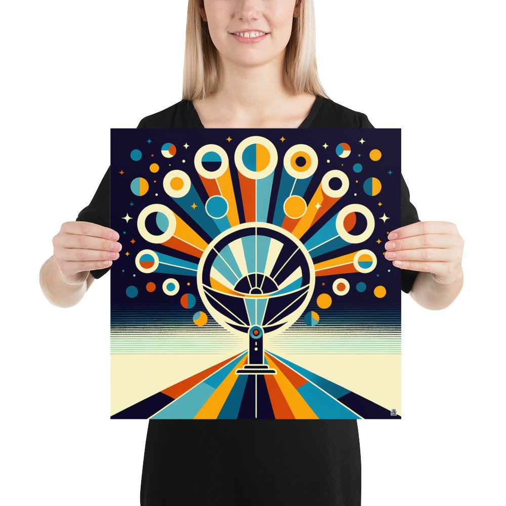 Retro Space Radar Burst