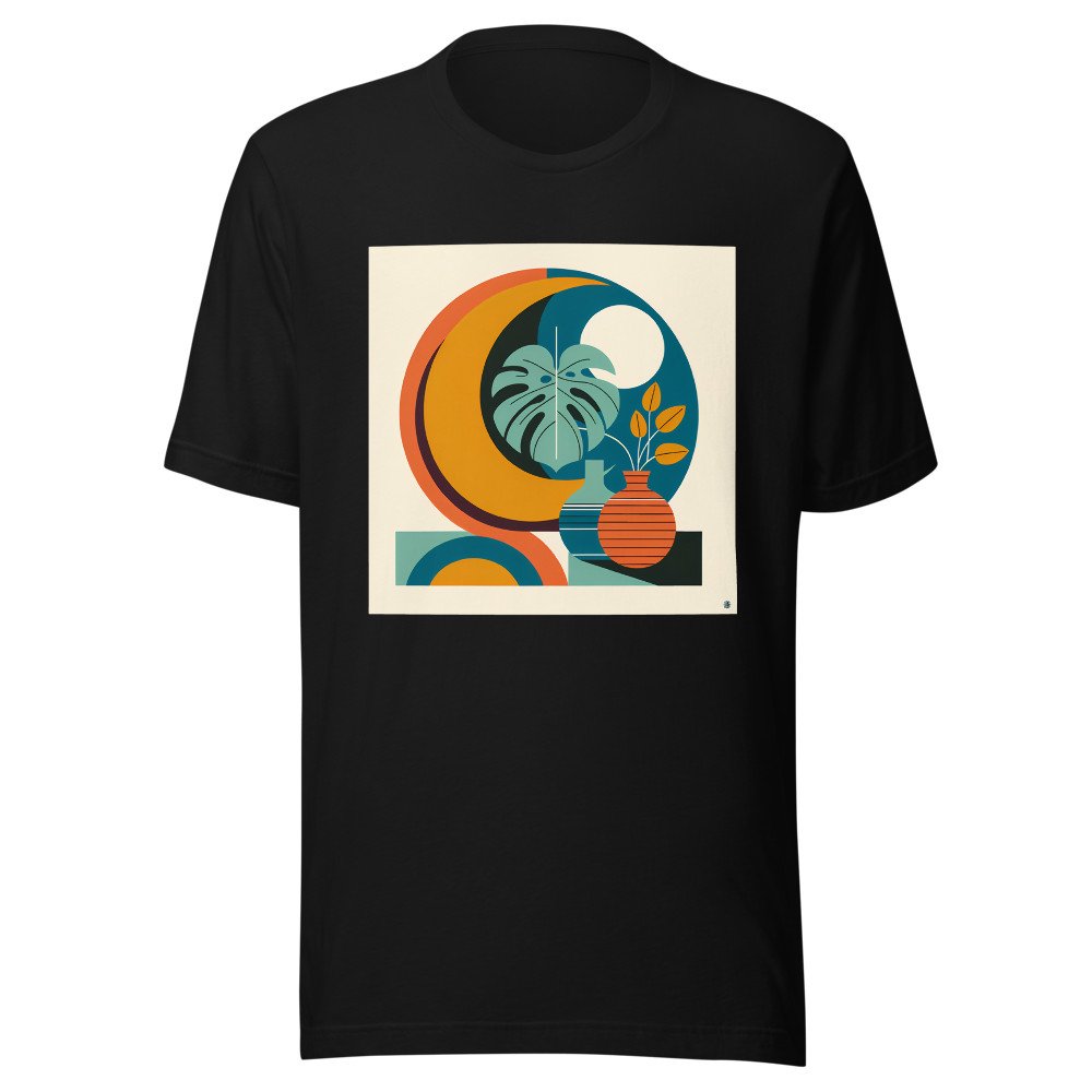 Abstract Botanical Vase and Monstera Shapes