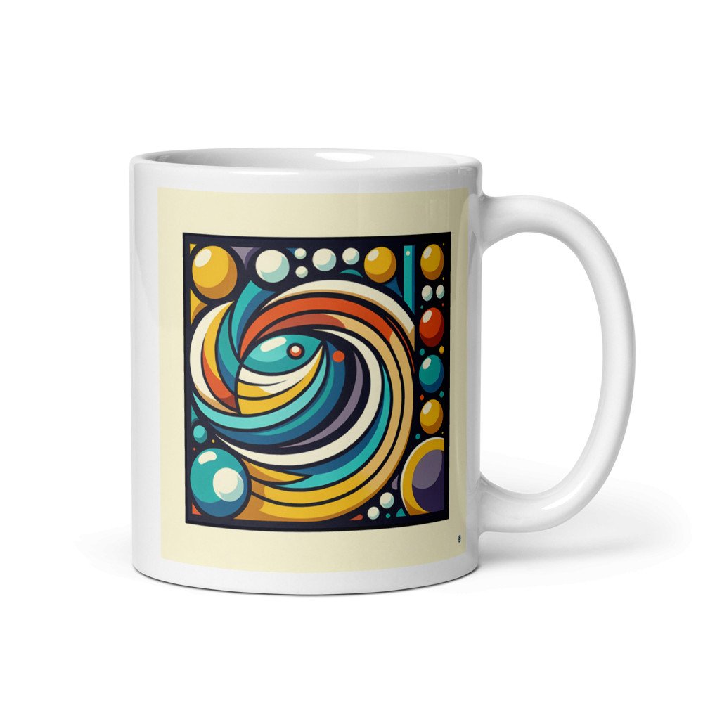 Vibrant Geometric Abstract Circles Design